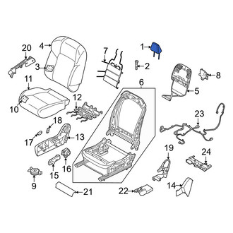 Nissan OE - Center Left Outer Headrest