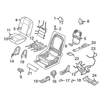 Nissan OE - Seats & Tracks - Driver Seat Components