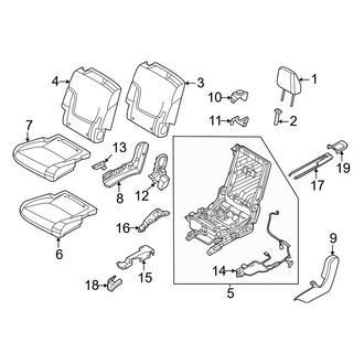 Nissan OE - Seats & Tracks - Second Row Seats (40% Side, 8 Passenger)