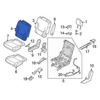 Nissan OE - Center Left Seat Back Cushion Cover