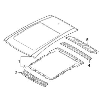 Nissan OE - Roof & Components (With Sunroof), (Nismo / Platinum / Platinum Reserve / PRO-4X)