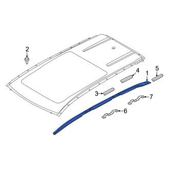 Nissan OE - Left Roof Luggage Carrier Side Rail