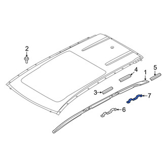 Nissan OE - Rear Left Roof Luggage Carrier Side Rail Bracket