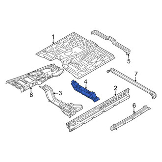 Nissan OE - Front Center Left Floor Pan Crossmember
