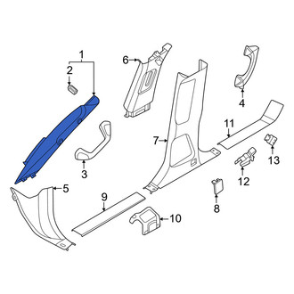 Nissan OE - Left Outer Body A-Pillar Trim Panel