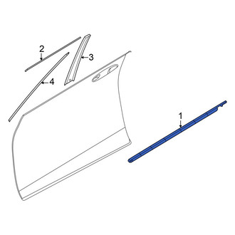 Nissan OE - Front Left Door Belt Molding
