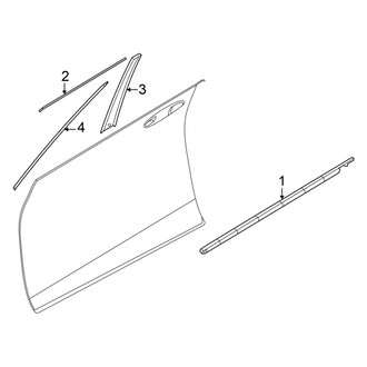 Nissan OE - Front Door - Exterior Trim