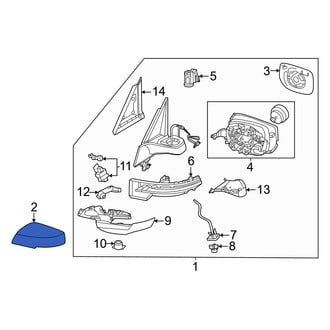 Nissan OE - Front Right Upper Door Mirror Cover