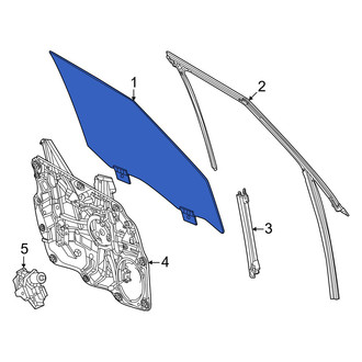 Nissan OE - Front Left Door Glass