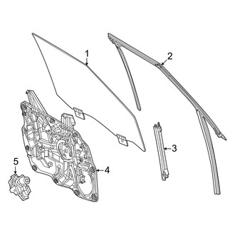 Nissan OE - Front Door - Glass & Hardware