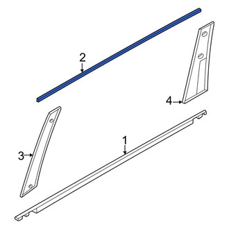 Nissan OE - Rear Left Door Reveal Molding