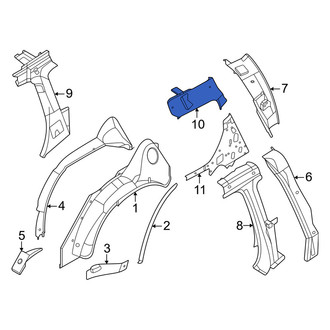 Nissan OE - Rear Left Roof Side Rail