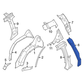 Nissan OE - Left Body D-Pillar Reinforcement