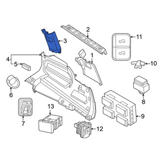 Nissan OE - Left Body C-Pillar Trim Panel