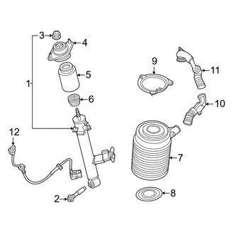 Nissan OE - Rear Suspension - Shocks & Components (With Air Suspension), (Nismo / Platinum Reserve / PRO-4X)