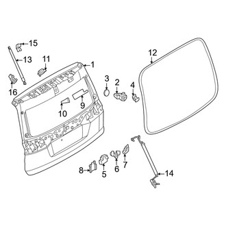 Nissan OE - Lift Gate - Gate & Hardware