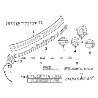 Nissan OE - Lift Gate - Exterior Trim