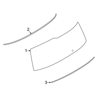 Nissan OE - Lift Gate - Glass (Nismo / Platinum / Platinum Reserve / PRO-4X)