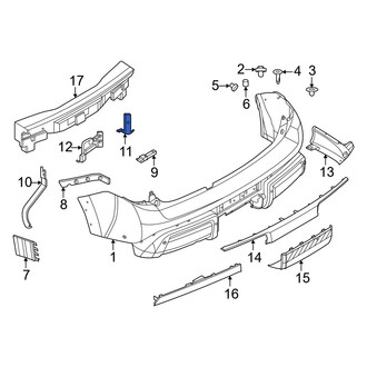 Nissan OE - Rear Right Upper Bumper Cover Stay