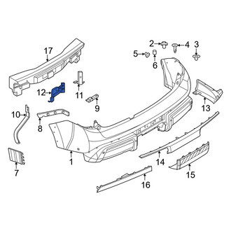Nissan OE - Rear Left Bumper Cover Bracket
