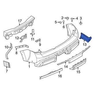 Nissan OE - Rear Right Outer Bumper Trim