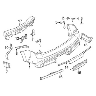 Nissan OE - Rear Bumper - Bumper & Components (W/O Nismo)
