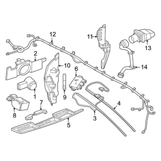 Nissan OE - Rear Bumper - Electrical Components (W/O Nismo)