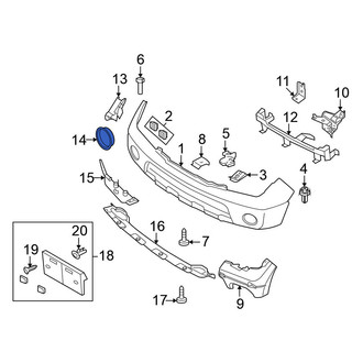 Nissan OE - Front Jack Plug Cover