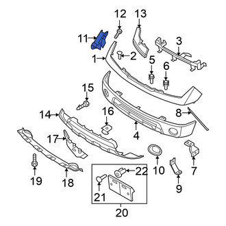 Nissan OE - Left Bumper Cover Bracket
