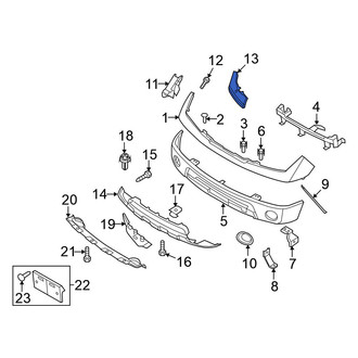Nissan OE - Front Left Bumper Cover Bracket
