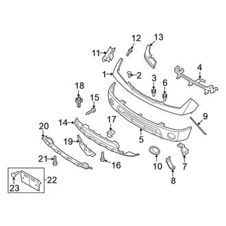 Nissan OE - Front Bumper - Bumper & Components (With Chrome Bumper)