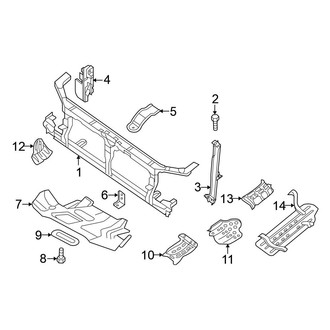 Nissan OE - Radiator Support - Splash Shields