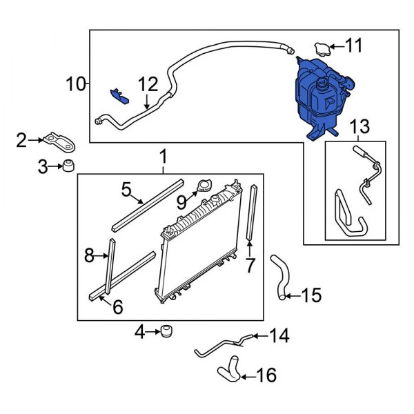 Engine Coolant Reservoir