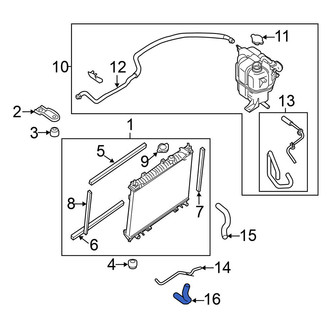 Nissan OE - Lower Radiator Coolant Hose