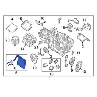 Nissan OE - A/C Evaporator Core