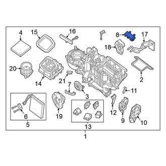 Nissan OE - HVAC Heater Core Case Cover