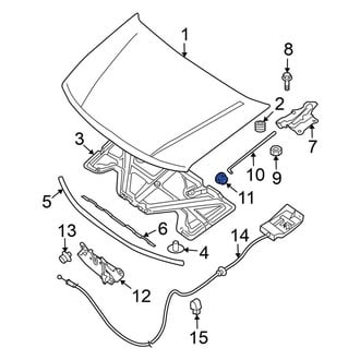 Nissan OE - Hood Prop Rod Grommet