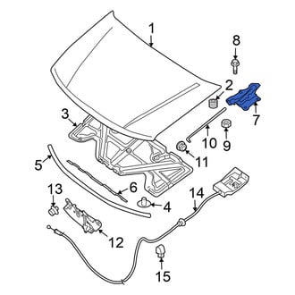 Nissan OE - Front Right Hood Hinge