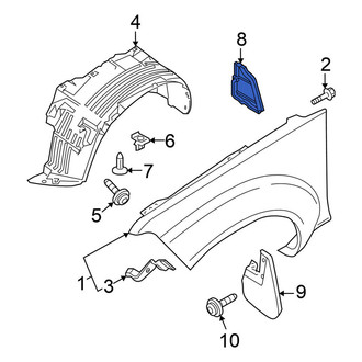 Nissan OE - Front Right Fender Splash Shield