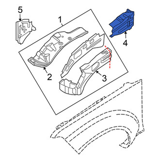Nissan OE - Rear Left Fender Apron Reinforcement
