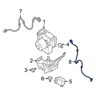 Nissan OE - Rear Right ABS Wheel Speed Sensor