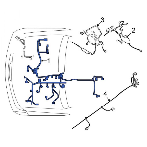 Nissan OE 240119BT3A Engine Wiring Harness