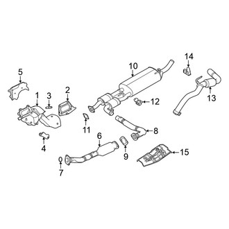 Nissan OE - Exhaust System - Exhaust Components (3.8L)