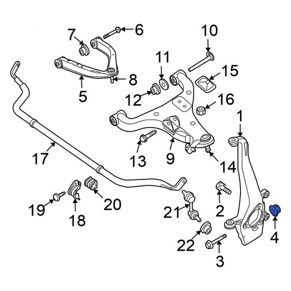 Steering Knuckle Nut