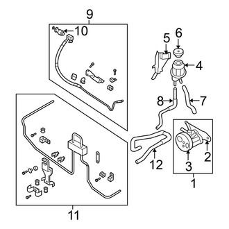 Nissan OE - Steering Gear & Linkage - Pump & Hoses (2.5L)