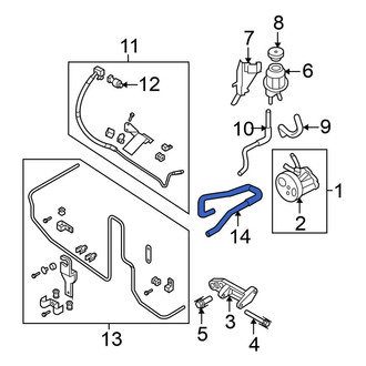 Nissan OE - Power Steering Return Hose
