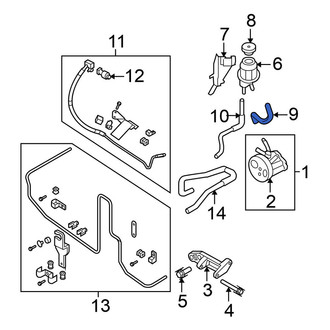 Nissan OE - Power Steering Reservoir Hose