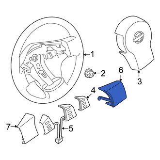 Nissan OE - Right Steering Wheel Trim