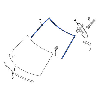 Nissan OE - Front Windshield Molding