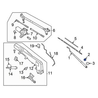 Nissan OE - Wiper Arm Cap